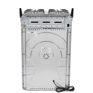 German Plus 4-Burner Gas Cooker with 50L Oven - Silver