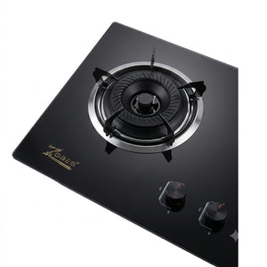 Sleek Dual-Burner Tempered Glass Gas Hob