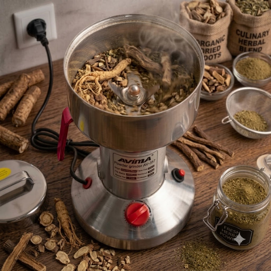 Pulverizing Herbs & Roots