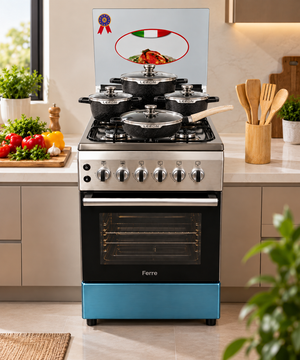 Turkish Cooker with non-stick Cookware and Bamboo Set Kitchen Bundle