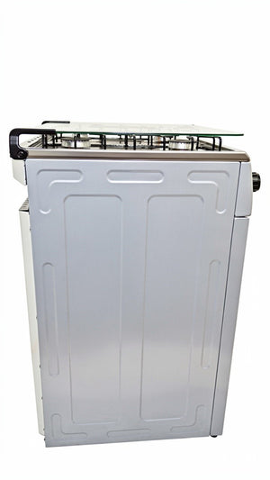 German Plus 4-Burner Gas Cooker with 50L Oven - Silver