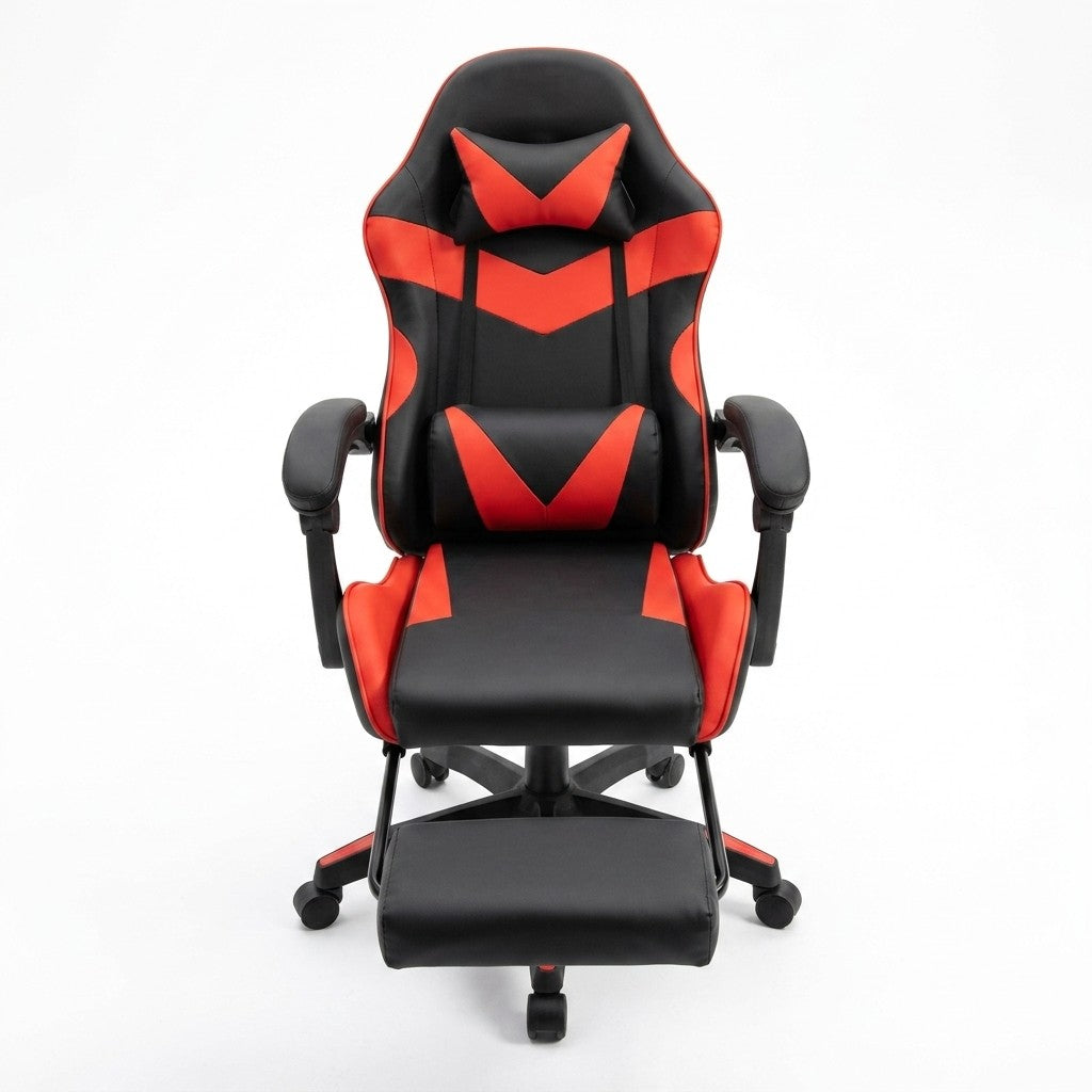 Ergonomic Gaming Chair with Footrest