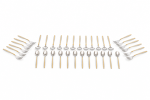 36-piece stainless steel flatware and cutlery set