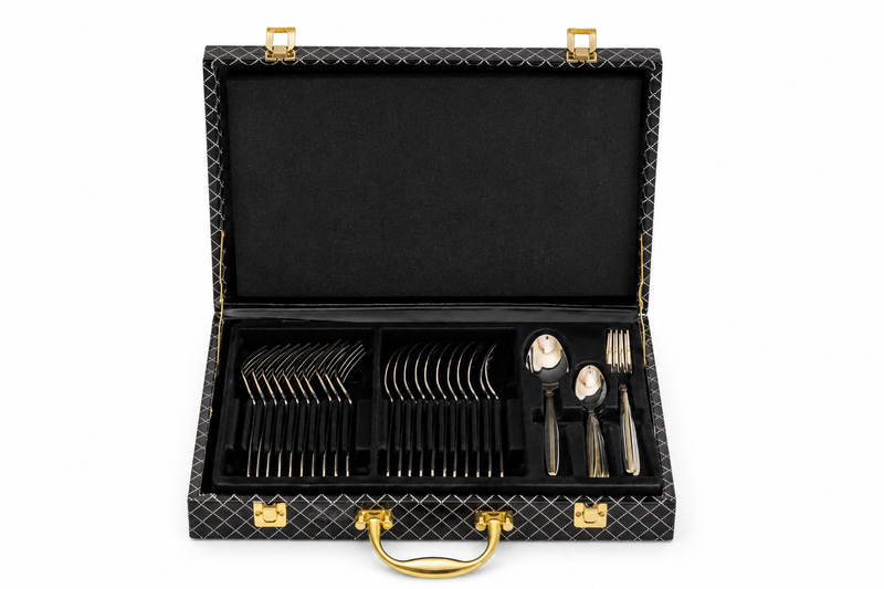 36-piece stainless steel flatware and cutlery set