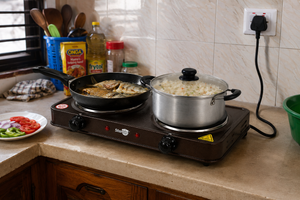 Double Burner Electric Hot Plate
