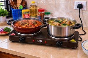 Double Burner Electric Hot Plate