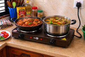 Double Burner Electric Hot Plate