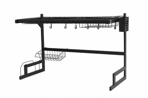 Over-the-sink dish drying rack