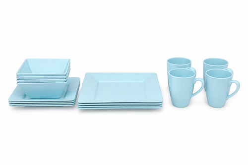 16-piece modern square dinnerware set