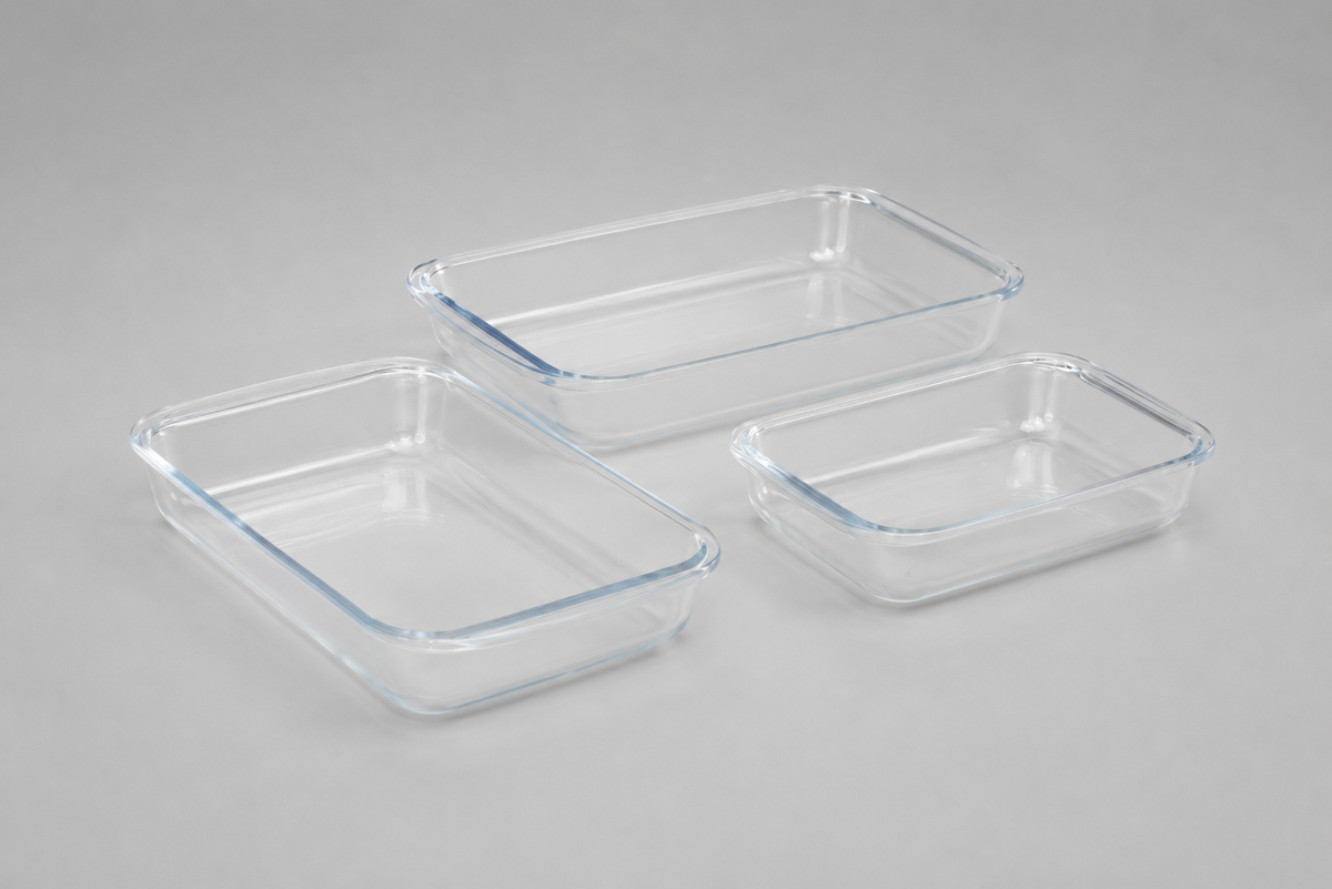 3-piece glass baking dish set