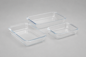 3-piece glass baking dish set