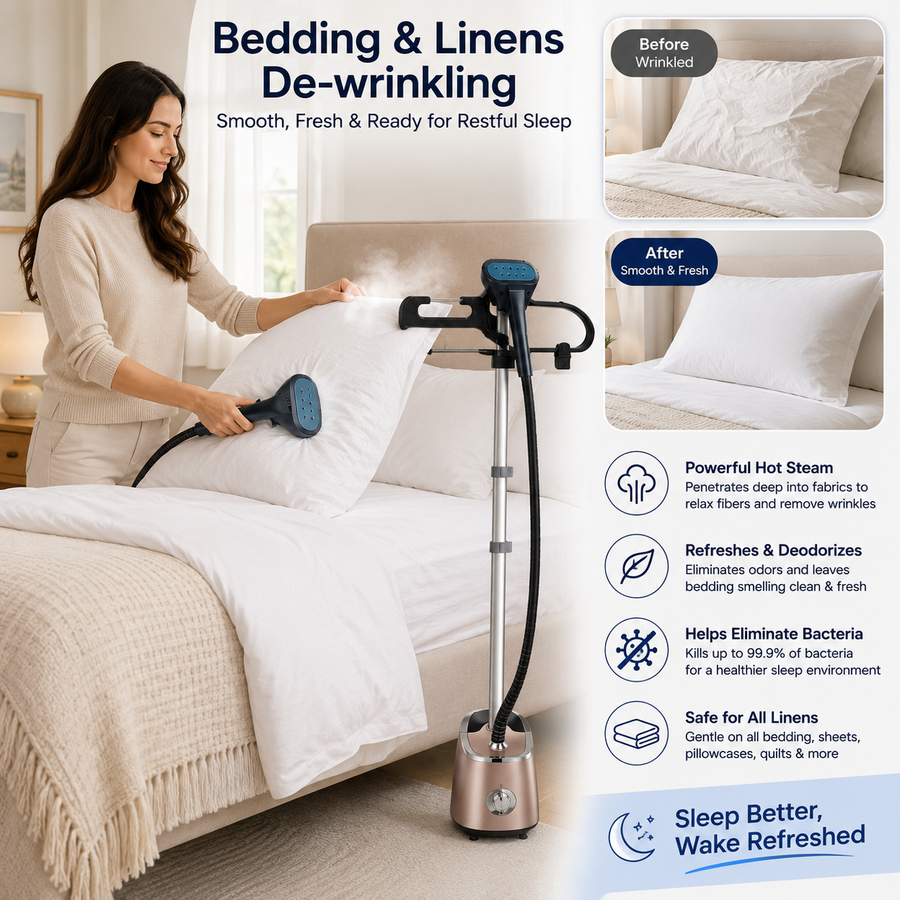 create an image of the product use for Bedding and Linens De-wrinkling