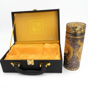 Ornate Dragon Artisan Thermos Gift Set