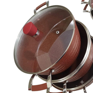 Royalife Granite-Coated Aluminum Cookware Set