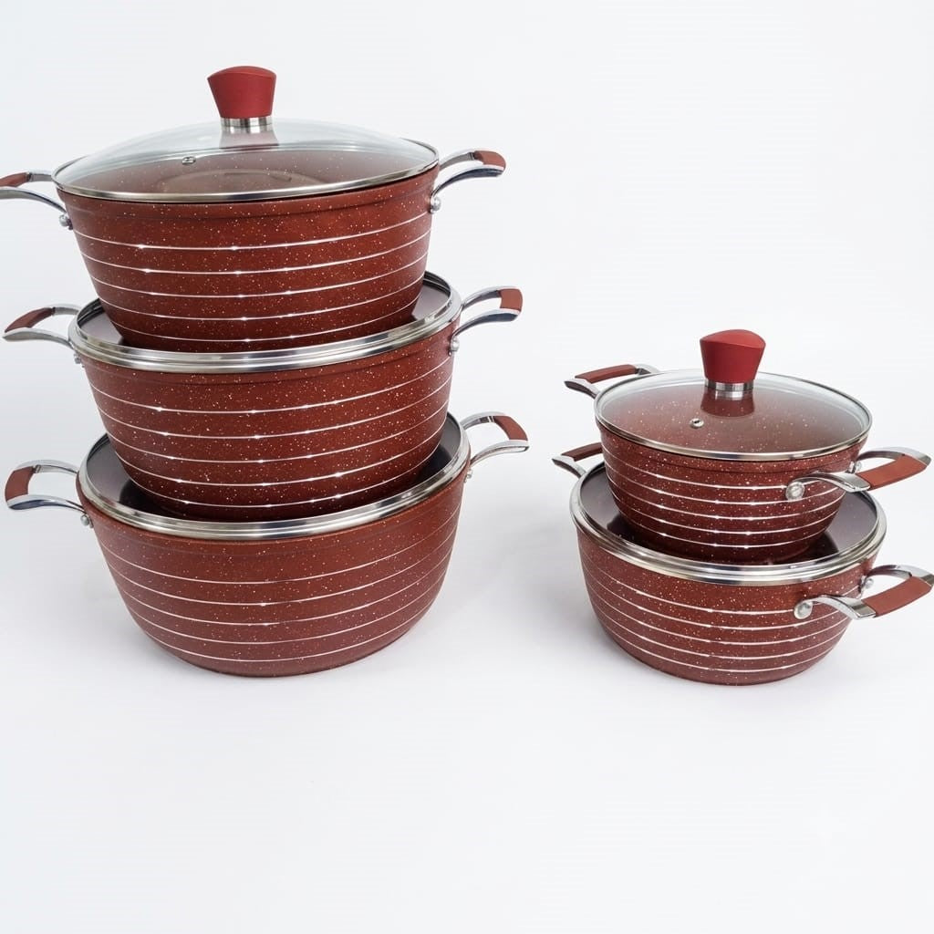 Royalife Granite-Coated Aluminum Cookware Set
