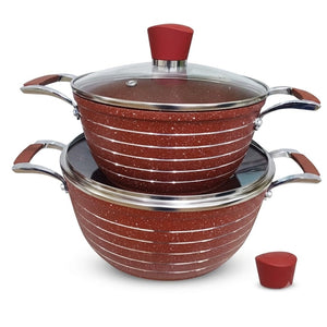Royalife Granite-Coated Aluminum Cookware Set