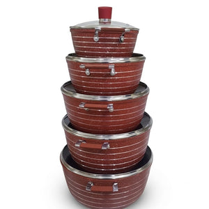 Royalife Granite-Coated Aluminum Cookware Set