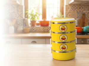 Stackable multi-tier lunch box