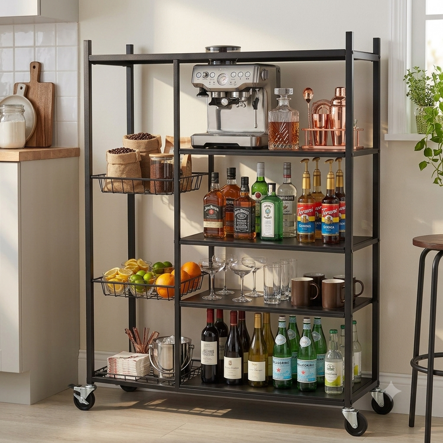 Mobile Coffee or Bar Cart