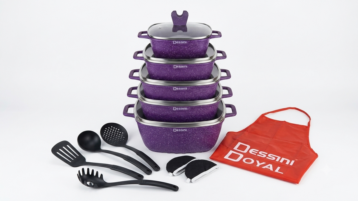 Marble Non-Stick Cookware Set