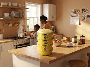 Stackable multi-tier lunch box