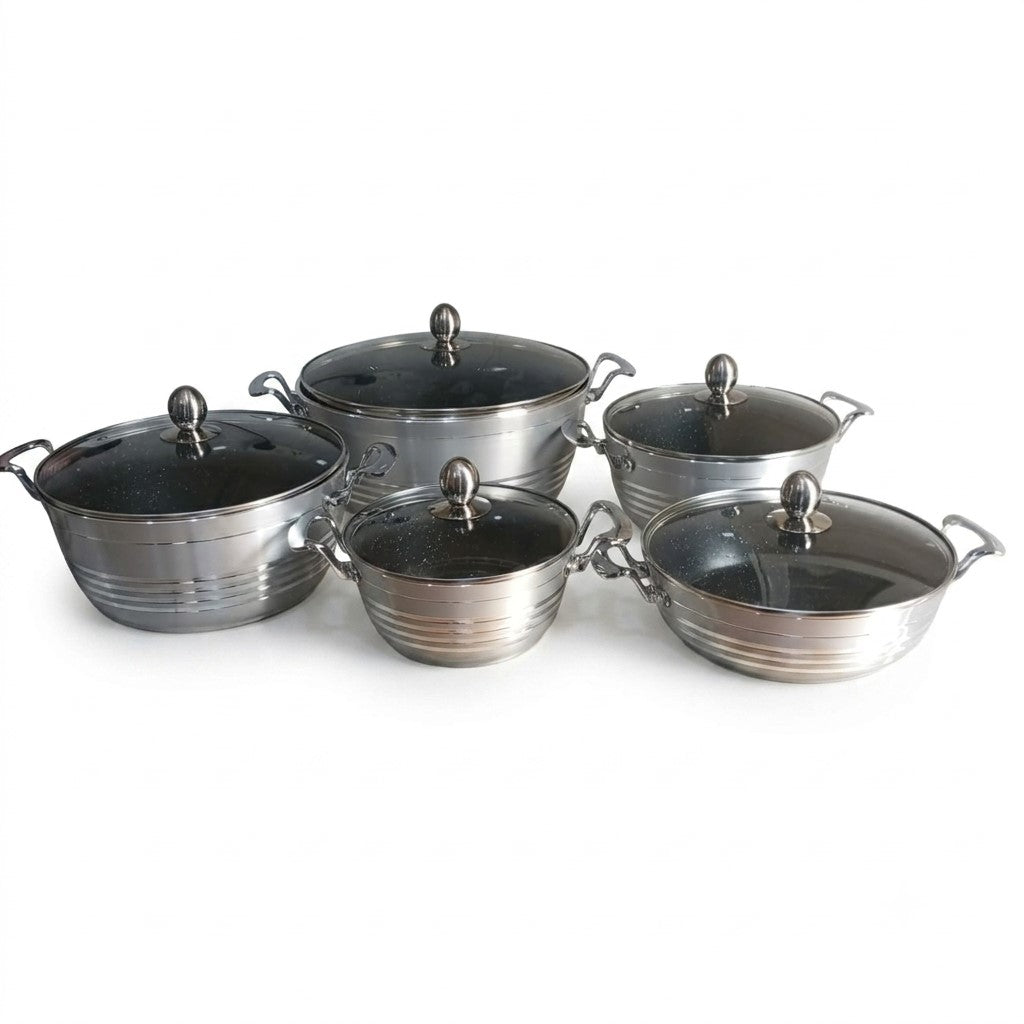 Premium Granite-Coated Aluminum Cookware