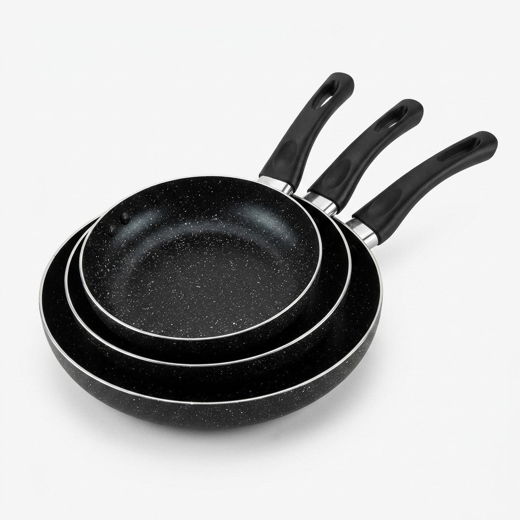 3-Piece Premium Non-Stick Frying Pan Set