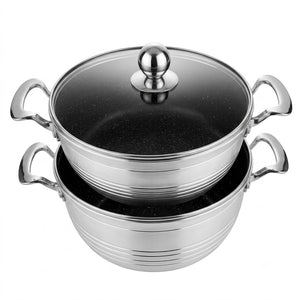 Premium Granite-Coated Aluminum Cookware