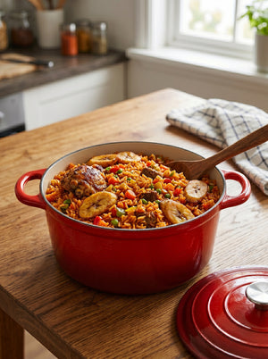 Kola 8-piece enameled cast iron set