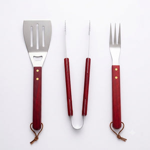 Premium Red BBQ Tool Set