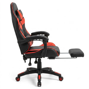 Ergonomic Gaming Chair with Footrest
