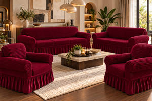 4-Piece Stretch Sofa Cover Set