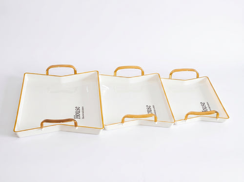 3-piece serving tray set
