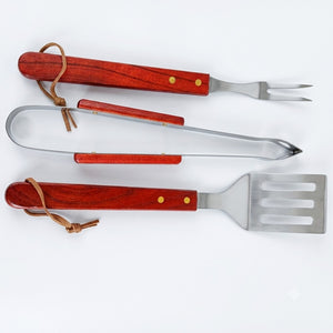 Premium 3-Piece BBQ Tool Set