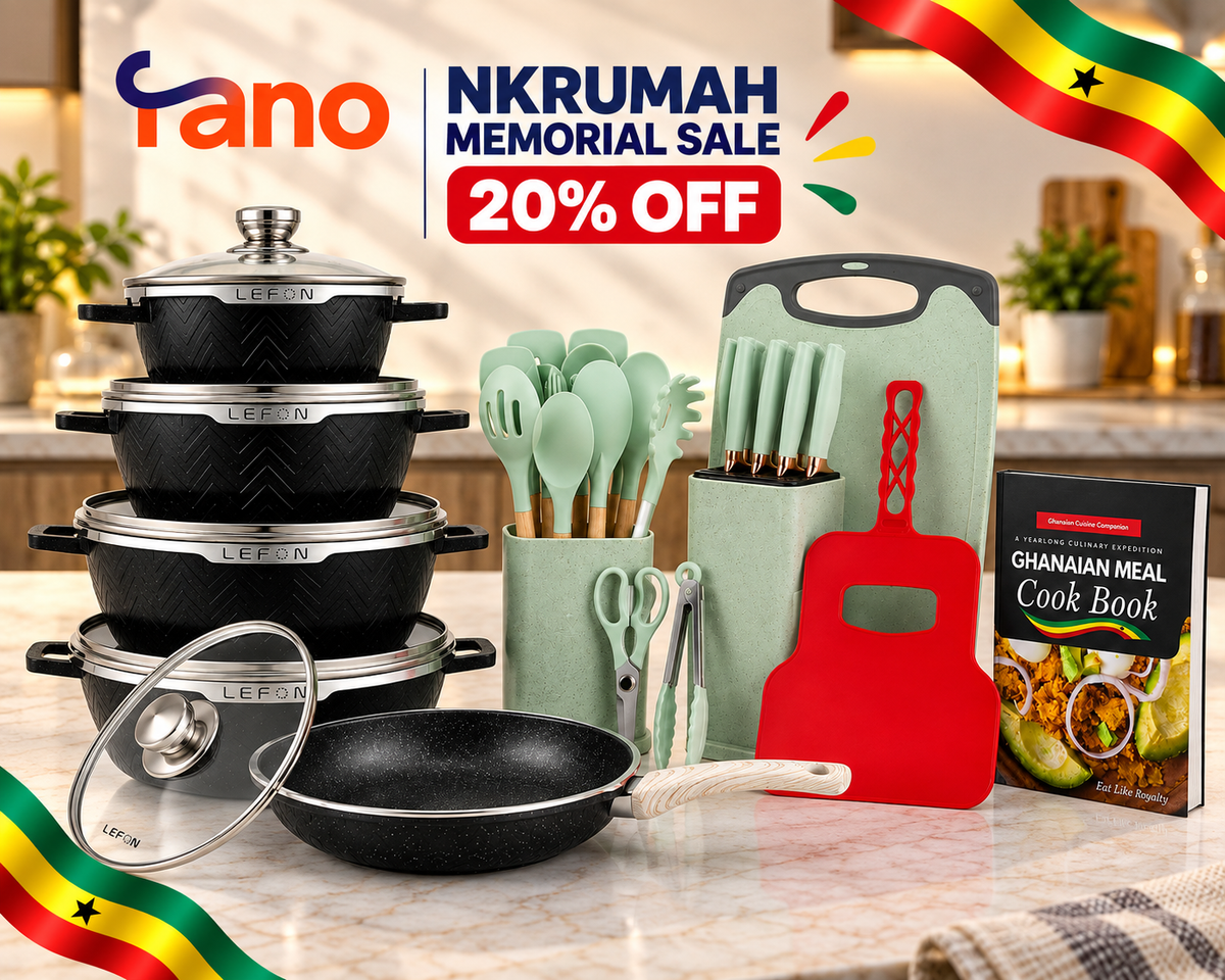 Complete Kitchen Cookware, Silicone Set & Hand Fan 30Pcs