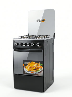 German Plus 4-burner gas cooker with oven and grill