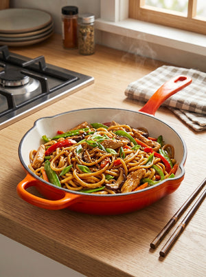 Kola 8-piece enameled cast iron set