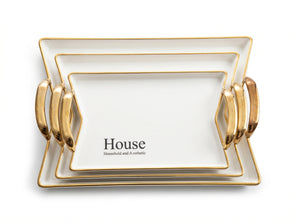 3-piece serving tray set
