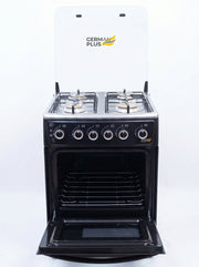 4-burner gas cooker with oven and grill