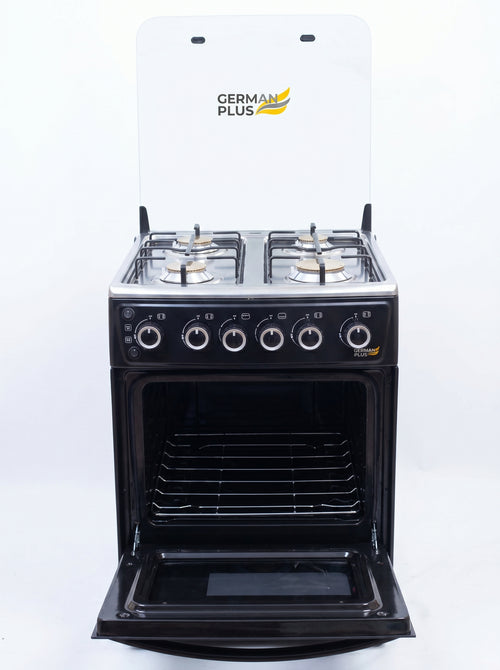 4-burner gas cooker with oven and grill
