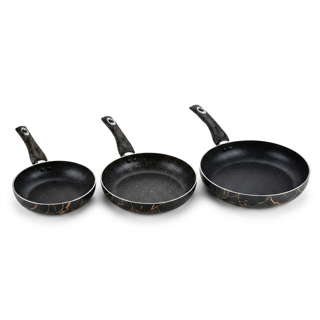 3-Piece Premium Non-Stick Frying Pan Set